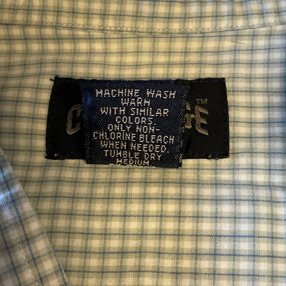 Men's Green Checkered Casual Button Down Shirt - Picture 5 of 5